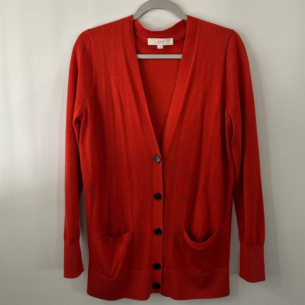 Size Large Loft Dark orange Cardigan